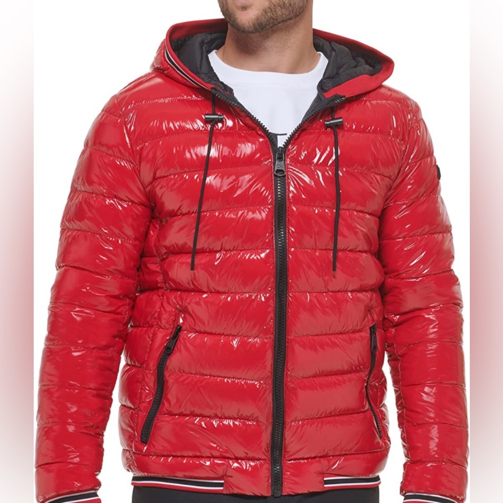 Red Calvin Klein Coat